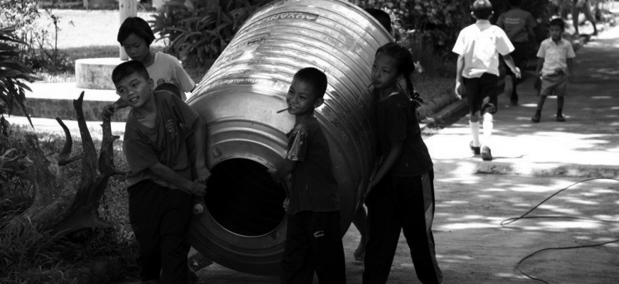 Trinkwasseraufbereitung mit C-MEM in thailändischer Schule