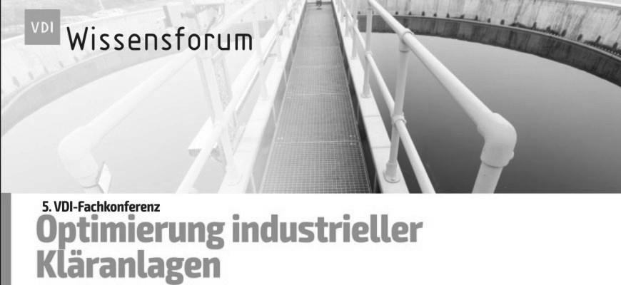 SFC Umwelttechnik GmbH auf der 5. VDI-Fachkonferenz Optimierung industrieller Kläranlagen 2020