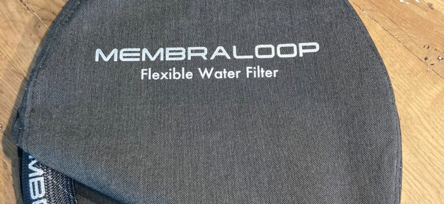 Membraloop ist ein hoch flexibler Wasserfilter in einem Schlauch mit integrierten Ultrafiltrationsmembranen